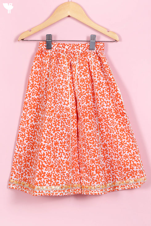 Cotton Sharara Set In Block Print