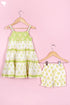 Cotton Frock & Shorts Set In Block Print