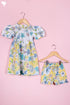 Cotton Frock & Shorts Set In Floral Print