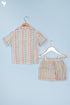 Cotton Shirt & Shorts Set In Block Print