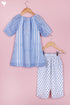 Cotton Girl’s Kurta and Pant Set InBlock Print