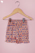 Cambric Cotton Orange Peach Blue Girls Top and Pant Set