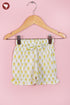 Mul Mul Cotton Girls Dress & Short Set in Floral Block Print