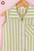 Cambric Cotton Girls Top & Short Set in Stripe Block Print