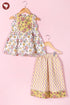 Mul Mul Cotton White & Yellow Girls Sharara Set