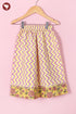 Mul Mul Cotton White & Yellow Girls Sharara Set