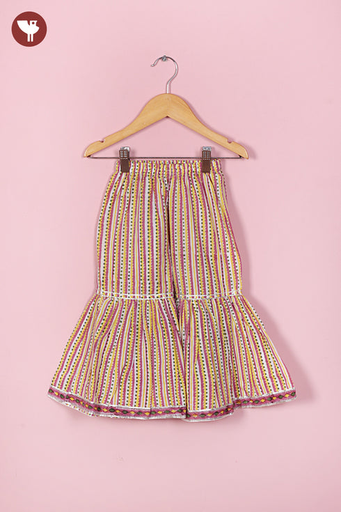 Mul Mul Cotton Girls Sharara Set