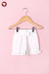 Mul Mul Cotton White Girls Top & Short Set in Floral Block Print