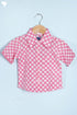 Cambric Cotton Boys Shirt In Block Print