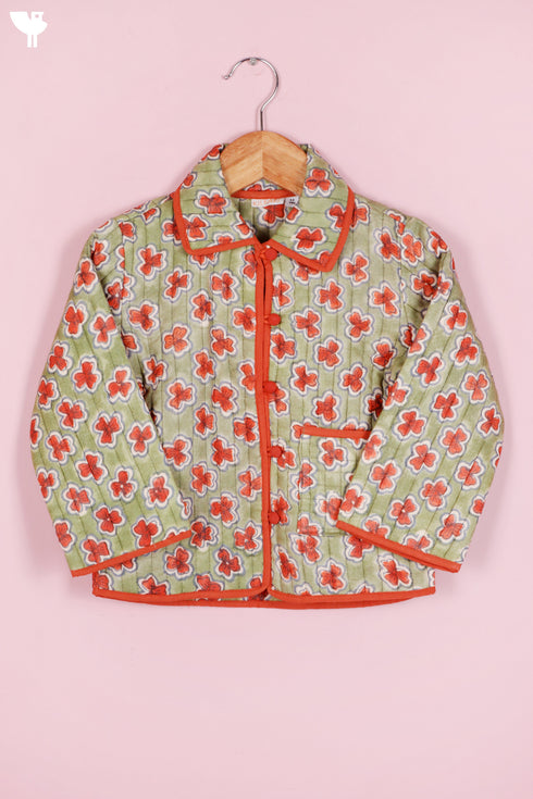 Mulmul Cotton Green Jacket