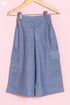 Cambric Cotton Blue Girls Pant