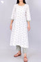 Cambric Cotton Kurta And Pant Set In Graphic Print