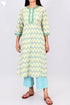 Cambric Cotton Kurta And Pant Set In Floral Print