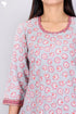 Cambric Cotton Kurta And Pant Set In Floral Print