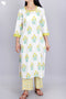 Cotton Kurta Pant Set With Kota Dupatta In Floral Block Print