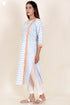 Cotton Kurta Pant And Dupatta Set In Block Print
