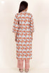 Bizzy Lizzy Kurta And Pant Set With Chiffon Dupatta In Block Print