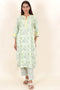 Bizzy Lizzy Kurta And Pant Set With Kota Dupatta In Block Print