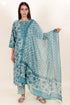 Bizzy Lizzy Kurta And Pant Set With Kota Dupatta In Block Print