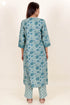 Bizzy Lizzy Kurta And Pant Set With Kota Dupatta In Block Print