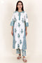 Bizzy Lizzy Kurta And Pant Set With Kota Dupatta In Block Print