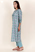 Bizzy Lizzy Kurta And Pant Set With Kota Dupatta In Block Print