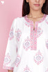 Bizzy Lizzy Kurta And Pant Set With Kota Dupatta In Block Print