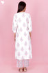 Bizzy Lizzy Kurta And Pant Set With Kota Dupatta In Block Print