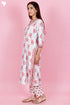 Bizzy Lizzy Kurta And Pant Set With Kota Dupatta In Block Print