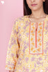 Bizzy Lizzy Kurta And Pant Set With Kota Dupatta In Block Print