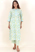 Bizzy Lizzy Kurta And Pant Set With Kota Dupatta In Block Print
