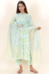 Bizzy Lizzy Kurta And Pant Set With Kota Dupatta In Block Print