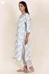 Cotton Kurta And Pant Set With Kota Dupatta In Block Print
