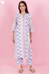 Cotton Kurta And Pant Set With Kota Dupatta In Block Print