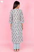 Cotton Kurta And Pant Set With Kota Dupatta In Block Print
