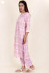 Cotton Kurta And Pant Set In Floral Print