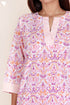 Cotton Kurta And Pant Set In Floral Print