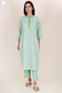Cotton Kurta And Pant Set In Block Print
