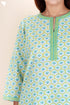 Cotton Kurta And Pant Set In Block Print