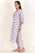 Cotton Kurta And Pant Set In Floral Print