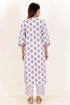 Cotton Kurta And Pant Set In Floral Print