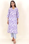 Khaadi Kurta Pant Set With Dupatta In Block Print