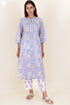 Cotton Kurta And Pant Set In Block Print
