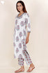 Cotton Kurta And Pant Set In Block Print