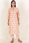 Bizzy Lizzy Kurta Pant Set With Dupatta In Block Print