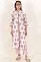 Cotton Kurta And Pant Set In Block Print