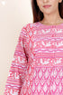 Cotton Kurta And Pant Set With Dupatta In Block Print