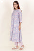 Mulmul Kurta Pant Set With Dupatta In Block Print