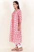 Cotton Kurta And Pant Set With Dupatta In Block Print