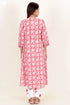 Cotton Kurta And Pant Set With Dupatta In Block Print